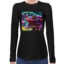 Frog Neon Women Long Sleeves T-shirt
