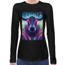 Neon Cow Women Long Sleeves T-shirt