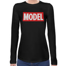Model Women Long Sleeves T-shirt