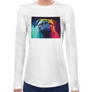 Neon Pug Women Long Sleeves T-shirt