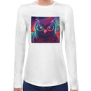 Neon Owl Women Long Sleeves T-shirt