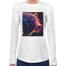Bear Neon Rave | Women long sleeves t-shirt