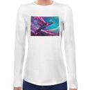 Neon Hummingbird Women Long Sleeves T-shirt