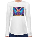 Neon Rave Butterfly Women Long Sleeves T-shirt