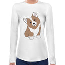 Cute Corgi Women Long Sleeves T-shirt