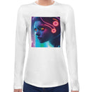 Raver Neon Girl Women Long Sleeves T-shirt