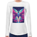 Neon Mandala Hummingbird Women Long Sleeves T-shirt