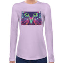 Neon Tribal Parrot Women Long Sleeves T-shirt