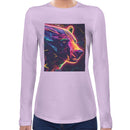 Bear Neon Rave | Women long sleeves t-shirt