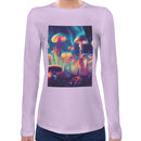 Psychedelic Mushrooms Women Long Sleeves T-shirt