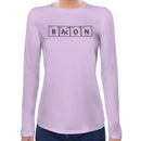 Bacon Periodic Table | Women long sleeves t-shirt