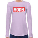 Model Women Long Sleeves T-shirt