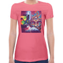 Astronaut Psychedelic | Women short sleeves t-shirt