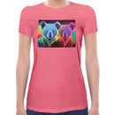 Neon Rainbow Koala Women Short Sleeves T-shirt