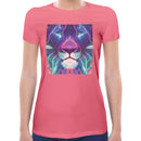 Neon Lion Women Short Sleeves T-shirt
