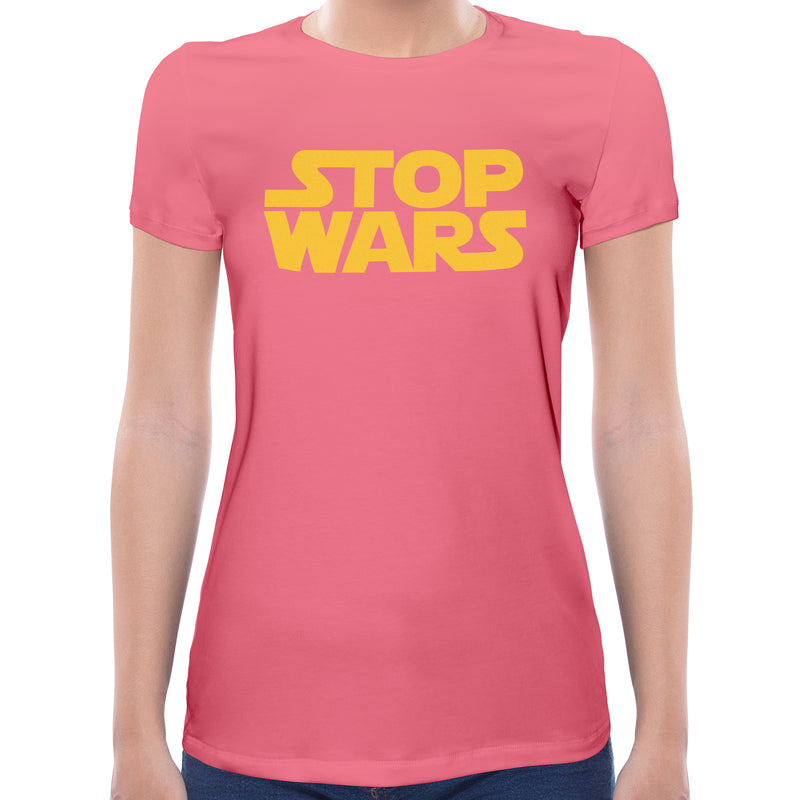 Stop Wars | Super Soft Women T-shirt Short sleeve | Cotton Crew Neck Short sleeve Tees Women