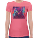Neon Owl Women Short Sleeves T-shirt