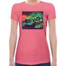 Neon Turtle Women Short Sleeves T-shirt