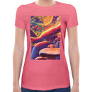 Psychedelic Trippy Mushrooms | Super Soft Women T-shirt Short sleeve | Cotton Crew Neck Short sleeve Tees Women