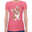 Cute Corgi Women Short Sleeves T-shirt