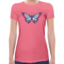 Neon Butterfly Women Short Sleeves T-shirt