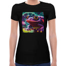 Frog Neon Women Short Sleeves T-shirt
