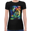 Baybayin Neon Tiger | Super Soft Women T-shirt Short sleeve | Cotton Crew Neck Short sleeve Tees Women