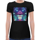 Neon Lion Women Short Sleeves T-shirt