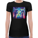 Neon Llama Women Short Sleeves T-shirt