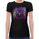 Neon Owl Women Short Sleeves T-shirt