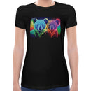 Neon Rainbow Koala | Super Soft Women T-shirt Short sleeve | Cotton Crew Neck Short sleeve Tees Women