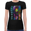 Bear Neon Rave | Super Soft Women T-shirt Short sleeve | Cotton Crew Neck Short sleeve Tees Women