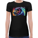 Neon Party Bear Women Short Sleeves T-shirt