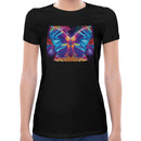 Neon Rave Butterfly Women Short Sleeves T-shirt