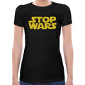 Stop Wars Spoof Logo | Super Soft Women T-shirt Short sleeve | Cotton Crew Neck Short sleeve Tees Women