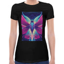 Neon Mandala Hummingbird Women Short Sleeves T-shirt
