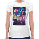 Psychedelic Mushrooms Women Short Sleeves T-shirt