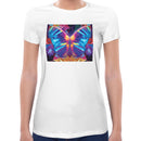 Neon Rave Butterfly Women Short Sleeves T-shirt
