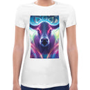 Neon Cow Women Short Sleeves T-shirt