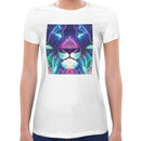 Neon Lion Women Short Sleeves T-shirt