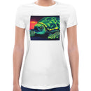 Neon Turtle Women Short Sleeves T-shirt