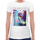 Fearless Neon Tiger Women Short Sleeves T-shirt