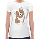 Cute Corgi | Super Soft Women T-shirt Short sleeve | Cotton Crew Neck Short sleeve Tees Women