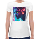 Raver Girl Neon Women Short Sleeves T-shirt