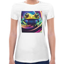 Frog Neon Women Short Sleeves T-shirt