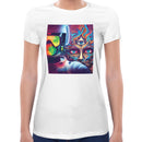 Astronaut Psychedelic | Women short sleeves t-shirt