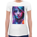 Raver Girl Neon Women Short Sleeves T-shirt