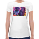Neon Cheetah Women Short Sleeves T-shirt