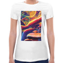 Psychedelic Trippy Mushrooms | Super Soft Women T-shirt Short sleeve | Cotton Crew Neck Short sleeve Tees Women