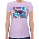 Trippy Neon Turtle Women Short Sleeves T-shirt